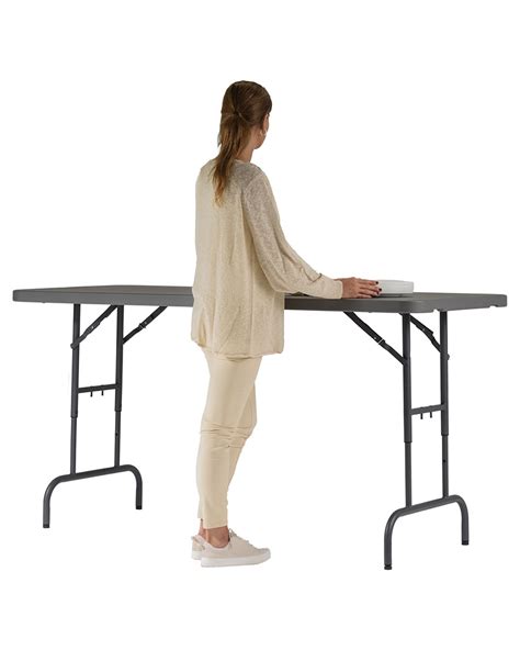 Zown New Height Adjustable Folding Table