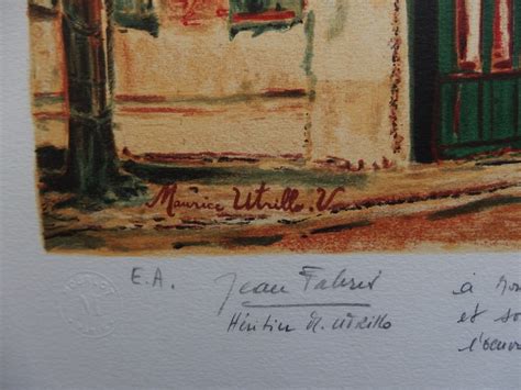 Maurice Utrillo Léglise St Séverin Lithographie Signée Art