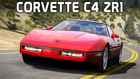 Corvette C4 ZR1 Im LA Canyon Assetto Corsa German Gameplay HD