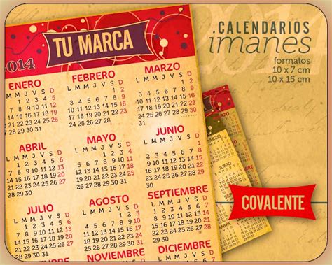 Covalente Calendarios Para El 2014 Diseños De Almanaques Imantados