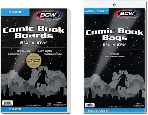 100 Comic Book Bags And Boards Bundle Current Size Uk