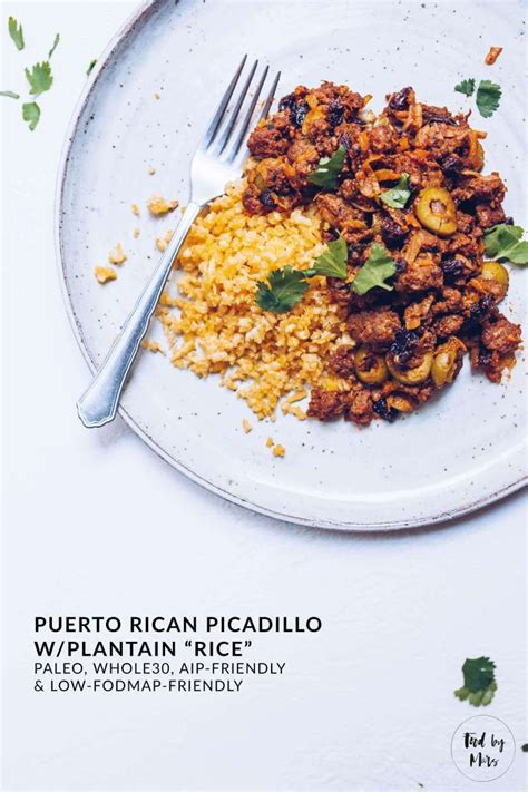 I hope you love this meal and enjoy with family and friends! Puerto Rican Picadillo with Plantain "Rice" (Paleo ...