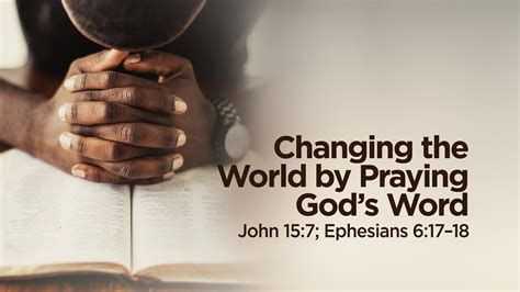 Changing The World By Praying Gods Word Pastor Steve Gaines Youtube