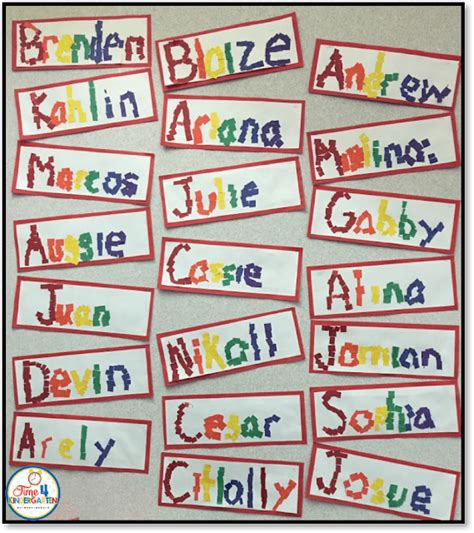 Name Writing Activities For Kindergarten Sweet For Kindergarten