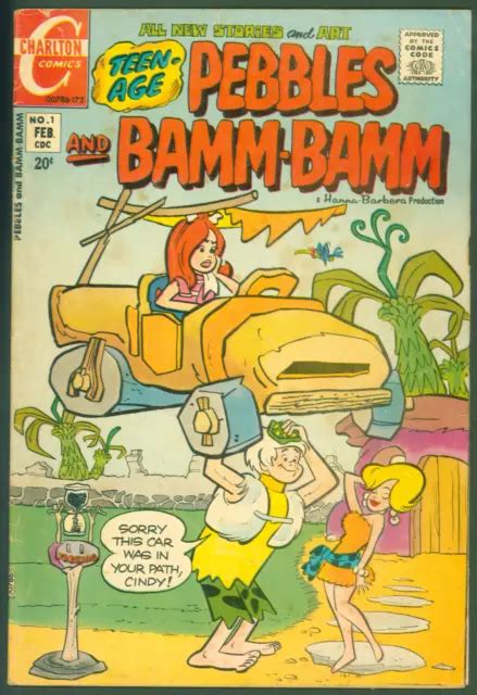 Vtg 1972 Charlton Comics Pebbles And Bamm Bamm Lot Of 2 13 Gd Vg Tv
