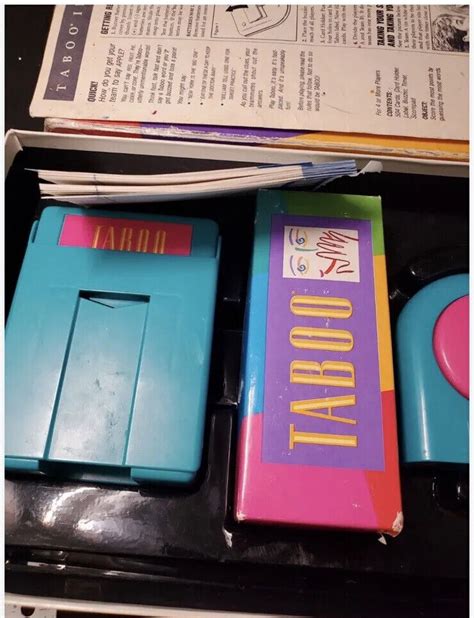 Taboo Game Complete Vintage Unspeakable Fun Hasbro Family Game Complete Ebay