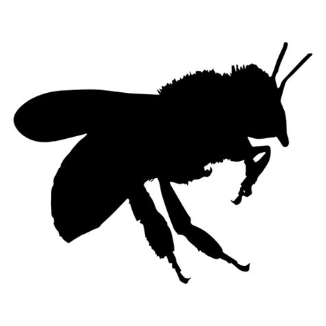 Bee Flying Silhouette Transparent Png And Svg Vector File