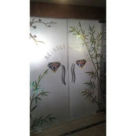 Saint Gobain Decorative Etched Door Glass Size Dimension 8x4 Feet At Rs 255 Square Feet In