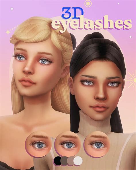 Sims 4 3d Eyelashes Part 1 Micat Game