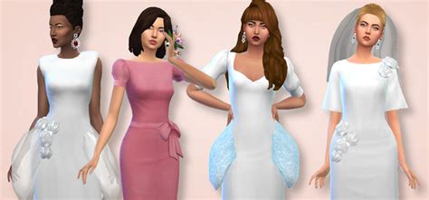 Sims 4 Cc Maxis Match Wedding Dress Tutorial Pics