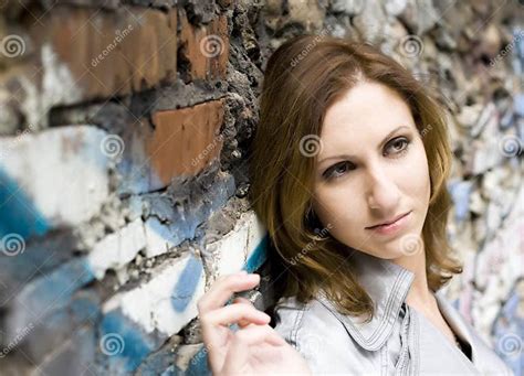 Graffiti Girl Stock Photo Image Of Clothing Adult Model 5336308