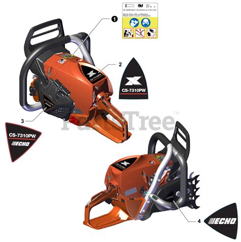 Echo Cs 7310 Pw Echo Chainsaw Sn C85415001001 C85415999999