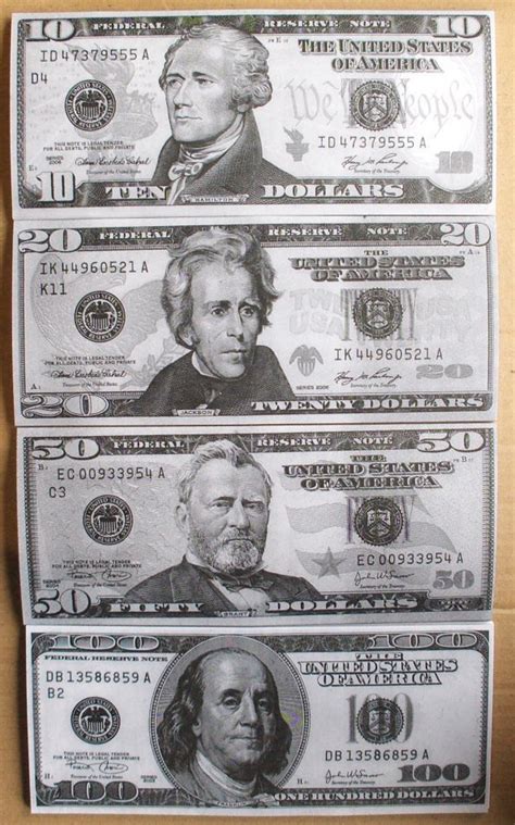 200 pcs fake money, prop money 100 dollar bills realistic, movie prop money full print 2 sided, copy money for movie, tv, game, videos and party 4.7 out of 5 stars 20 $10.99 $ 10. 4 Best Images of Printable Realistic Play Money - Printable Play Money Template, Free Printable ...