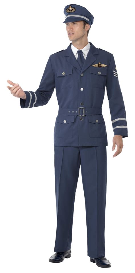 Ww2 Air Force Captain Costume Blue