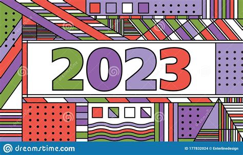 The Year 2023 Concept Background Illustration Stock Illustration ...