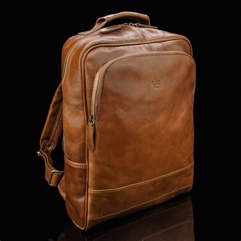 Prime Mens Leather Backpack Von Baer Leather Goods