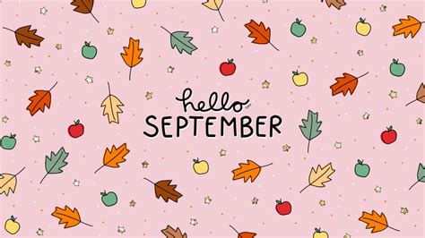 Download Hello September Autumn Patterns Wallpaper