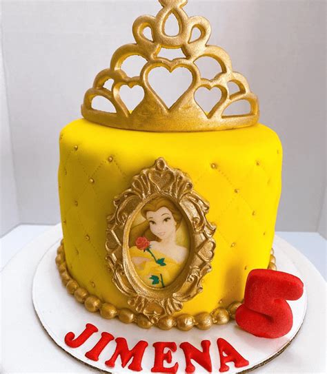 Disneys Belle Birthday Cake Ideas Images Pictures Cake Belle