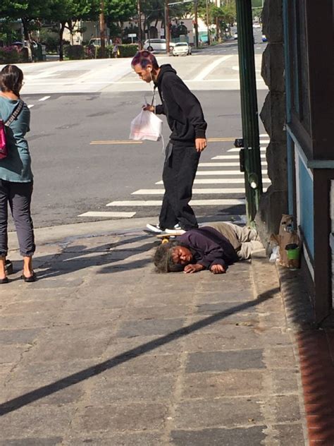 Passed Out On Sidewalk At Busy Intersection Chinatown Watch