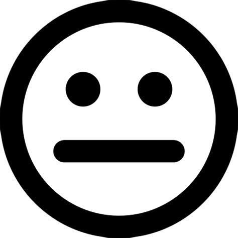 Emoji Emoticon Straight Face Transparent Png Svg Vector File Images
