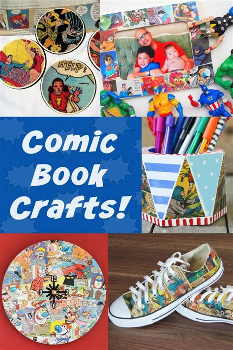 Cool Comic Book Crafts Made With Mod Podge Comic Book Crafts Book
