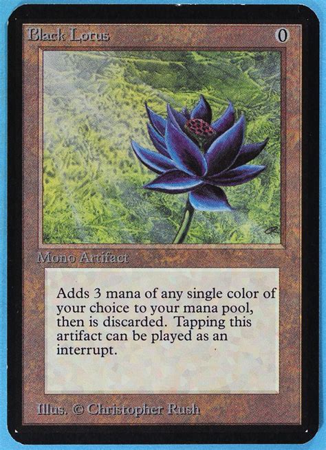 It's also the most infamous card in the game, as it grants its master three extra mana of any one color. The 10 Rarest Magic: The Gathering Cards | CompleteSet