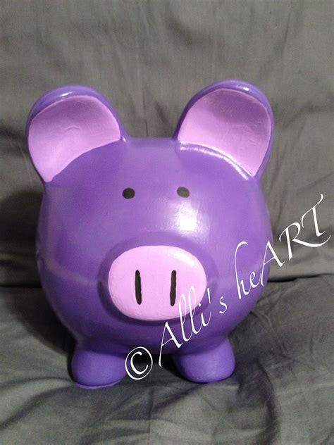 Hand Painted Piggy Bank Piggy Bank Piggy Custom Hand Painted