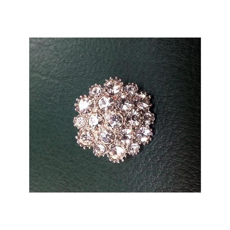 Rhinestone Round Brooch Artificial Trees And Flowers Wholesale