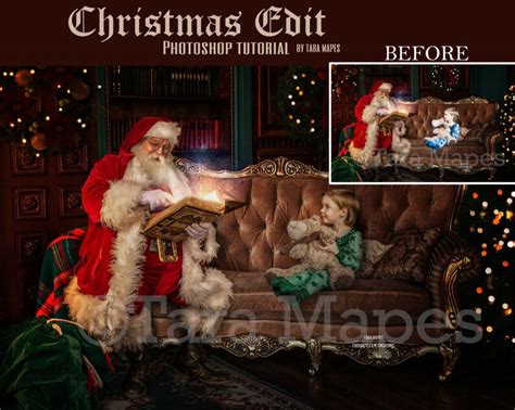 Painterly Santa Photoshop Tutorial Reserved For H Etsy