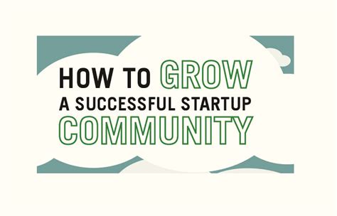 How To Grow A Successful Startup Community Infographic Visualistan