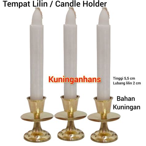 Tempat Lilin Kuningan Polos Unyil Tempat Lilin Unik Lazada Indonesia