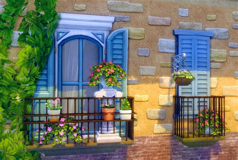 Garden Breeze Sims 4 Sunny Balcony Set For Sims 4 By Pocci This Set