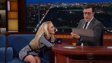 Hayden Panettiere Nua Em The Late Show With Stephen Colbert