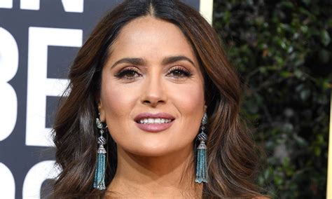 Salma hayek says playing a superhero at 54 in the eternals 'moved' her: Salma Hayek, 54, embraces her grey hair in stunning ...
