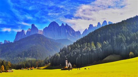 Download Dolomites Italy Landscape Mountains 1920x1080 Wallpaper