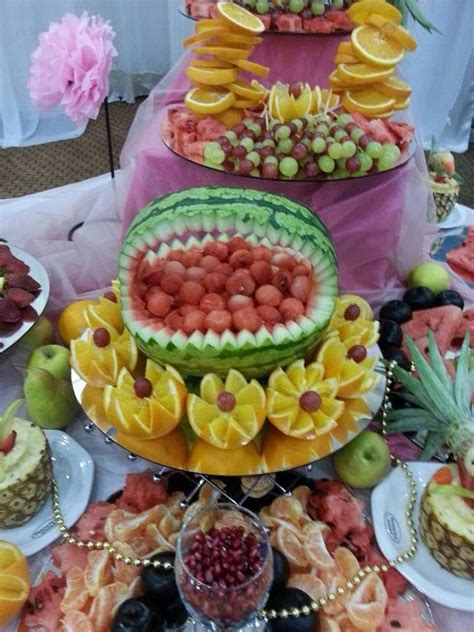 Fruit Decoration Ideas For The Dessert Table In A Wedding Or A Party