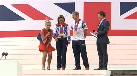 Helen Skelton Suffers Wardrobe Malfunction As Skirt Blows Up During Live Olympic Parade Coverage