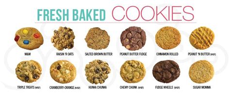 All Our Current Cookie Flavors With Some Surprises Every Day