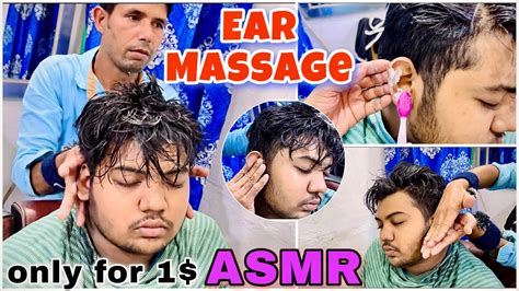 Head Massage With Ears Cleaning And Massage 🟠 Asmr Sleep Youtube