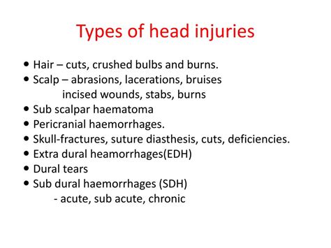 Ppt Head Injuries Powerpoint Presentation Free Download Id2194362