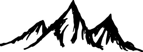 Mountain Silhouette Transparent at GetDrawings | Free download