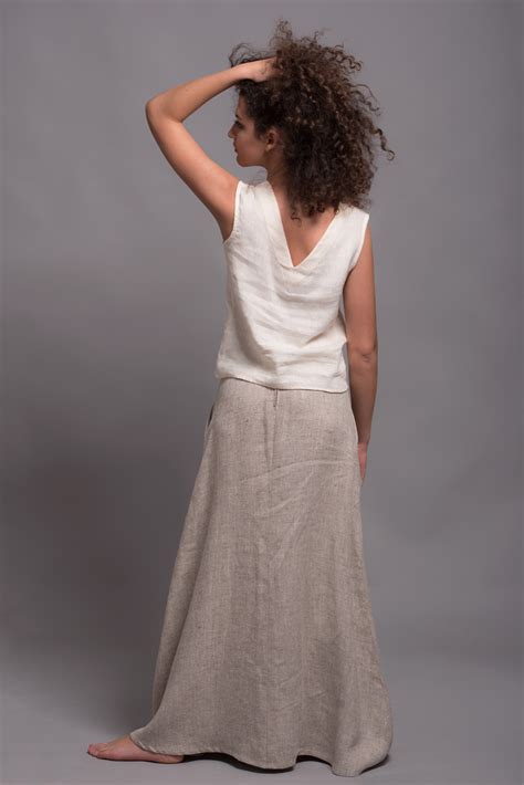 Long Linen Skirt Long Skirt Maxi Skirt Maxi Dress Linen Dresses
