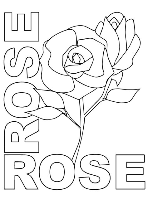 Rose Ausmalbilder Malvorlagen 100 KOSTENLOS