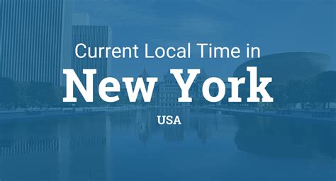 Time in New York, United States