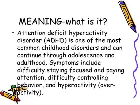 Attention Deficit Hyperactivity Disorder Adhd