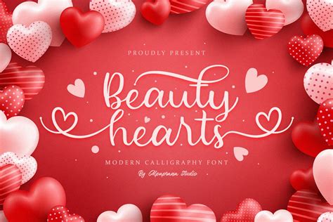 Beauty Hearts Font Dafont Free