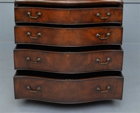 Edwardian Mahogany Serpentine Chest Of Drawers Antiques Atlas