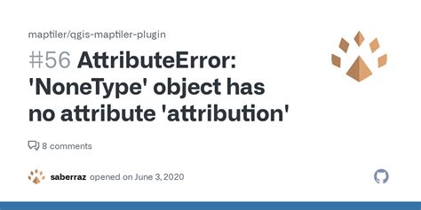 AttributeError NoneType Object Has No Attribute Attribution