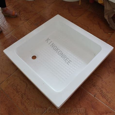 Square Solid Surface L X Deep Ceramic Shower Tray Bath Tray Resin