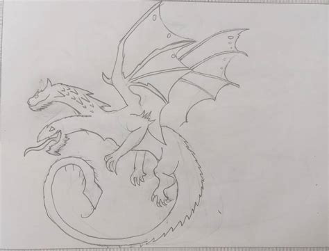 Sketch Two Headed Dragon By Ulissesbrascostad On Deviantart
